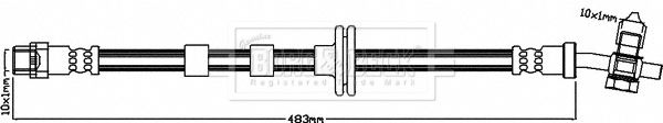 BORG & BECK Bremžu šļūtene BBH8317